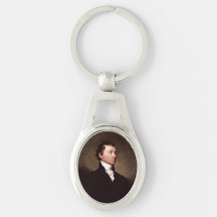 Portret van Amerikaanse president James Monroe Sleutelhanger