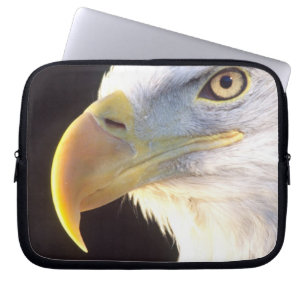 Portret van Amerikaanse Zeearend, Haliaeetus leuco Laptop Sleeve