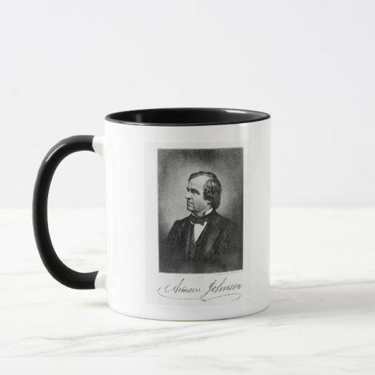 Portret van Andrew Johnson Mok (Links)