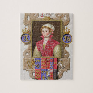 Portret van Anne Boleyn (1507-36) 2de koningin van Legpuzzel