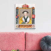 Portret van Anne of Cleves (1515-57) Canvas Afdruk (Insitu (Woonkamer))