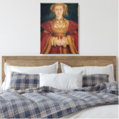 Portret van Anne of Cleves 1539 Canvas Afdruk (Insitu (Slaapkamer))