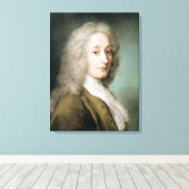 Portret van Antoine Watteau Canvas Afdruk (Insitu (Houten vloer))