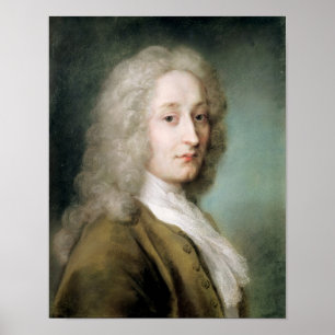 Portret van Antoine Watteau Poster
