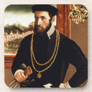 Portret van Anton Rummel von Liechtenan Bier Onderzetter