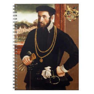 Portret van Anton Rummel von Liechtenan Notitieboek
