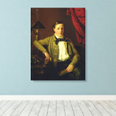 Portret van Apollon Maykov, 1840 Canvas Afdruk (Insitu (Houten vloer))