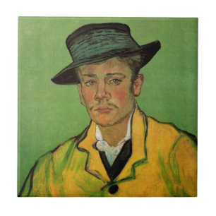Portret van Armand Roulin door Vincent van Gogh Tegeltje