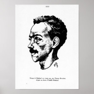 Portret van Arthur Rimbaud Poster