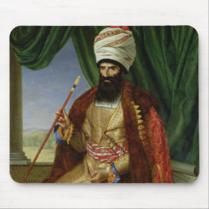 Portret van Asker-Khan, ambassadeur van Perzië Muismat