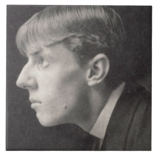 Portret van Aubrey Beardsley (1872-1998) van Frede Tegeltje
