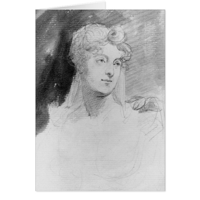 Portret van Augusta Leigh (Voorkant)