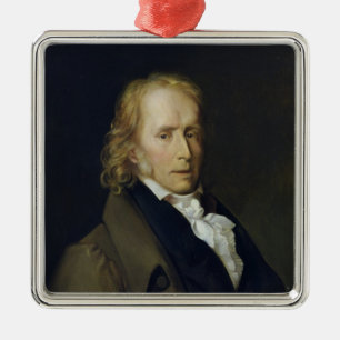 Portret van Benjamin Constant de Rebecca Metalen Ornament