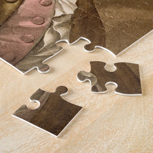 Portret van Benjamin Franklin (1706-1990) uit Le Legpuzzel (Zijkant)