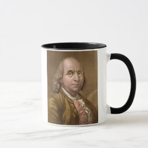 Portret van Benjamin Franklin (1706-1990) uit Le Mok