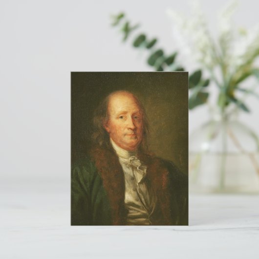 Portret van Benjamin Franklin Briefkaart (Staand voorkant)