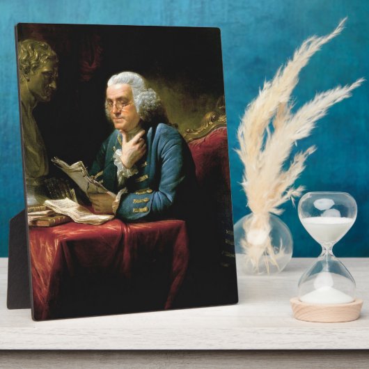 Portret van Benjamin Franklin Fotoplaat (Zijkant)