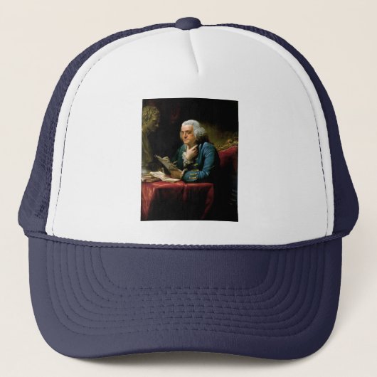 Portret van Benjamin Franklin Trucker Pet (Voorkant)