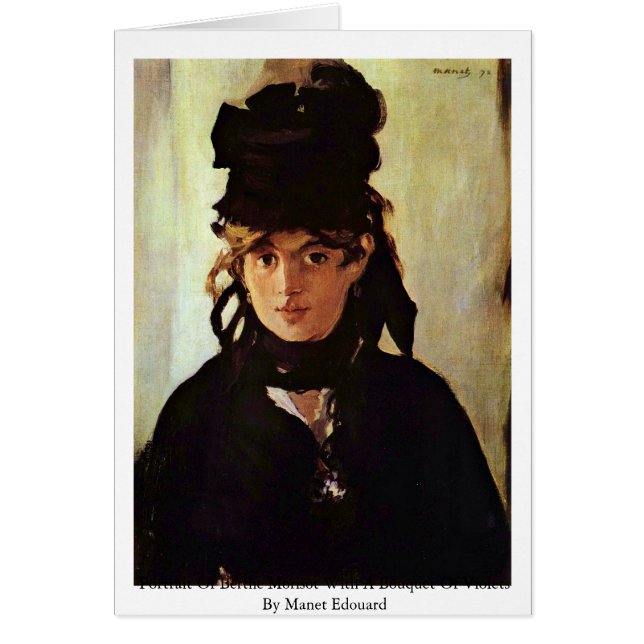 Portret van Berthe Morisot (Voorkant)