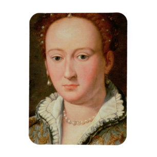 Portret van Bianca Cappello, c.1580 (olie op koper Magneet