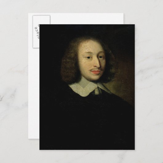 Portret van Blaise Pascal Briefkaart (Voorkant / Achterkant)