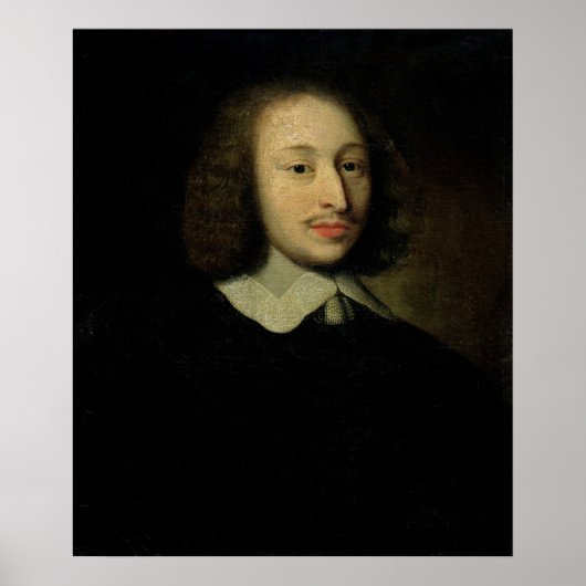 Portret van Blaise Pascal Poster (Voorkant)