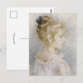 Portret van Blanche Pontillon | Berthe Morisot Briefkaart (Voorkant / Achterkant)