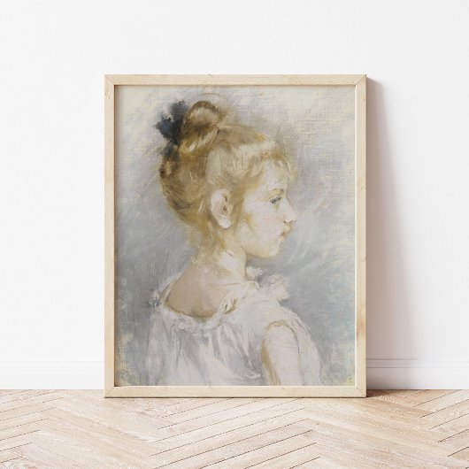 Portret van Blanche Pontillon | Berthe Morisot Poster