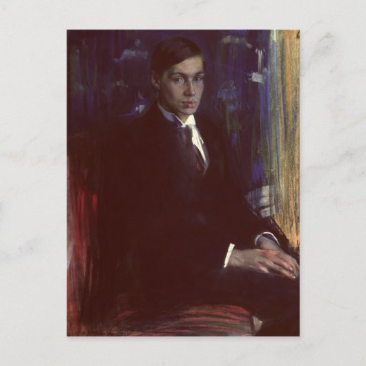Portret van Boris Pasternak Briefkaart (Voorkant)
