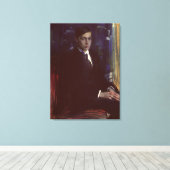 Portret van Boris Pasternak Canvas Afdruk (Insitu (Houten vloer))