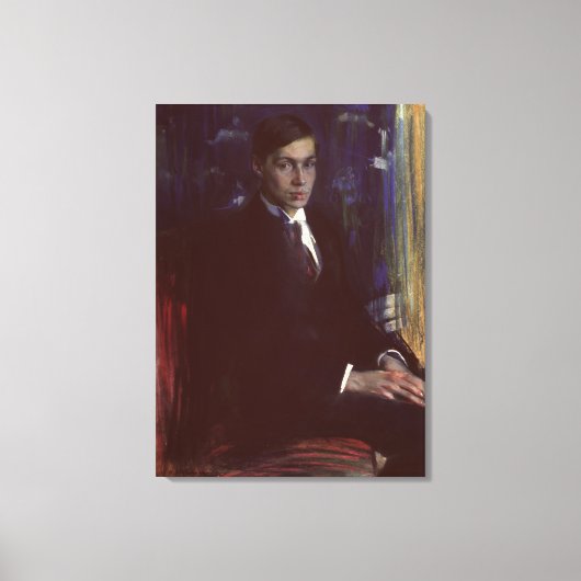 Portret van Boris Pasternak Canvas Afdruk (Voorkant)