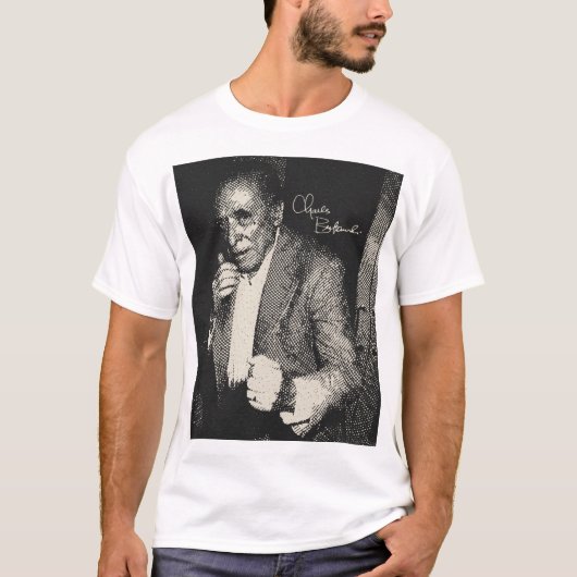  portret van Bukowski T-shirt (Voorkant)