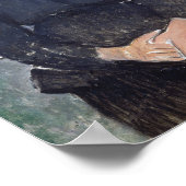 Portret van Cafe Singer, Modigliani Poster (Hoek)