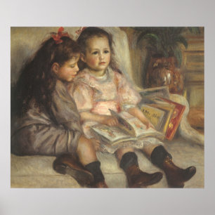 Portret van Caillebotte-kinderen door Pierre Renoi Poster