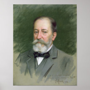 Portret van Camille Saint-Saens 1903 Poster