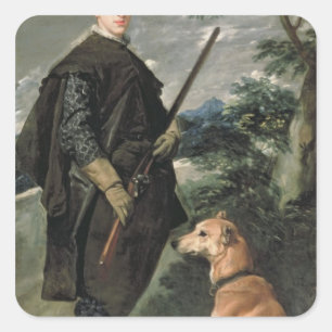 Portret van Cardinaal Infante Ferdinand Vierkante Sticker