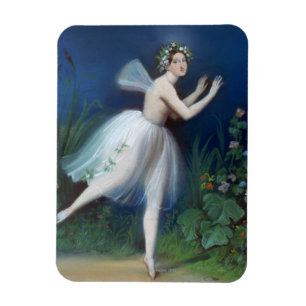 "Portret van Carlotta Grisi in Giselle" door Magneet