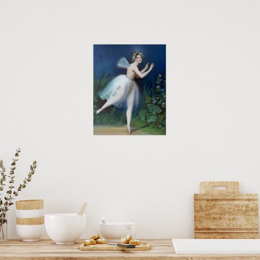 "Portret van Carlotta Grisi in Giselle" door Poster (Keuken)