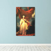 Portret van Catherine de Grote als Lawgiver Canvas Afdruk (Insitu (Houten vloer))