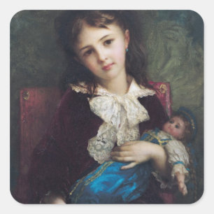 Portret van Catherine du Bouchage, 1879 Vierkante Sticker
