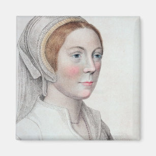 Portret van Catherine Howard (1520-42) gegraveerd  Magneet