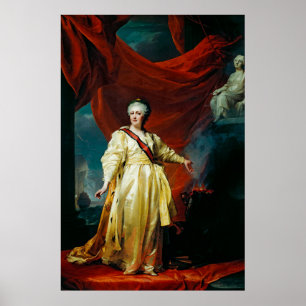 Portret van Catherine II Poster
