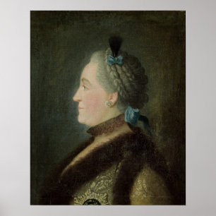 Portret van Catherine II van Rusland Poster
