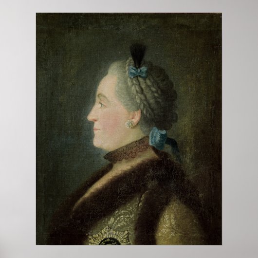 Portret van Catherine II van Rusland Poster (Voorkant)
