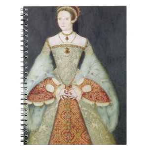 Portret van Catherine Parr (1512-48), 1545 (kleur) Notitieboek