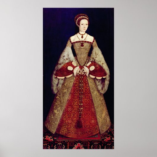 Portret van Catherine Parr, 1545 Poster (Voorkant)
