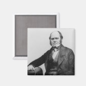 Portret van Charles Darwin, 1854 Magneet (Voorkant / Achterkant)