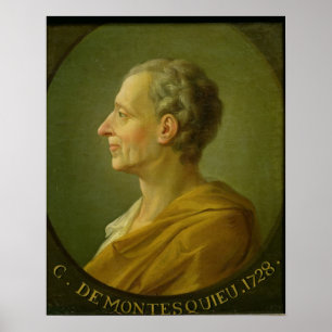 Portret van Charles de Montesquieu Poster
