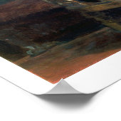 Portret van Charles Dickens (olie op canvas) Poster (Hoek)