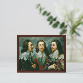 Portret van Charles I, koning van Engeland Briefkaart (Staand voorkant)